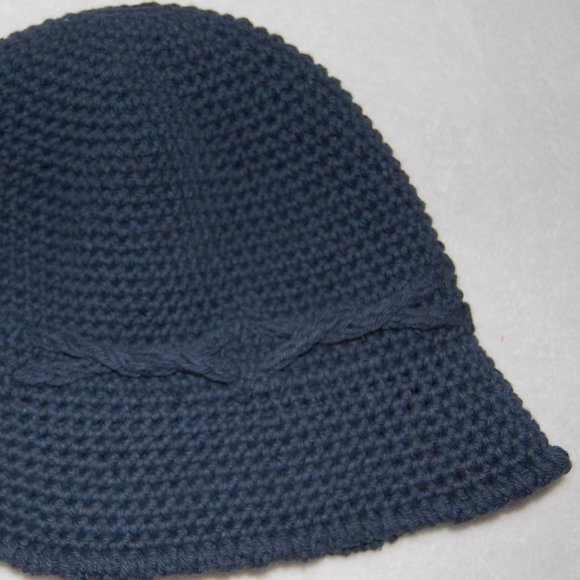 NEW Handmade Spring Sun Hat, Denim Blue main image 4